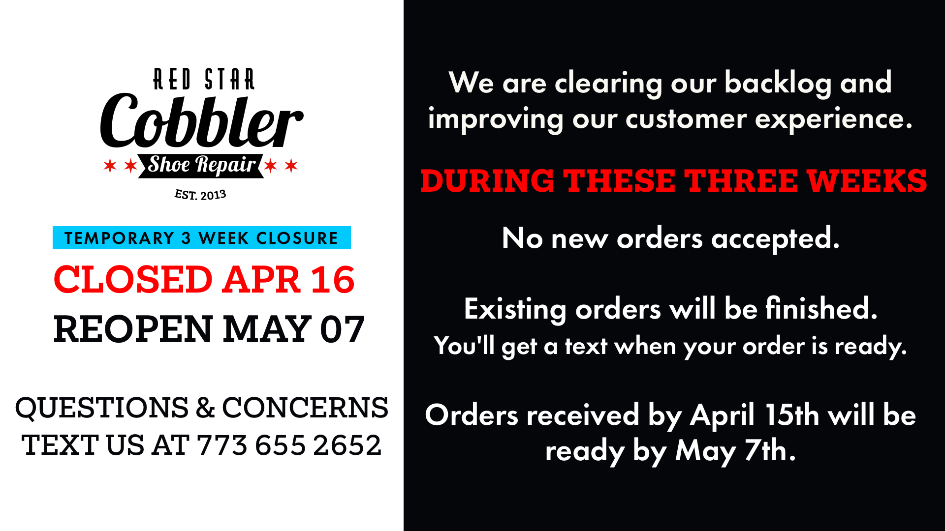 Closing Announcement 