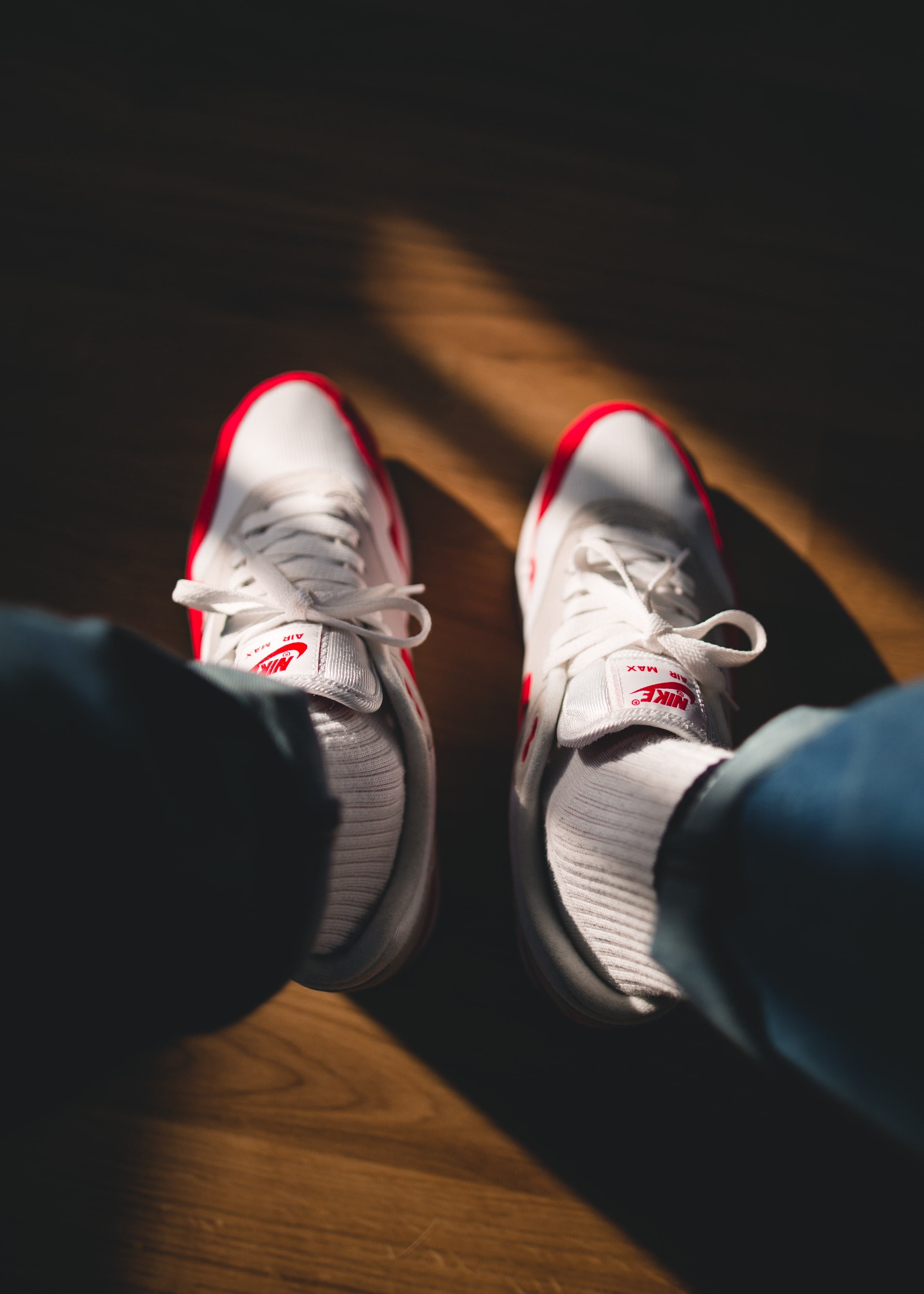Clean sneakers being worn - RSC
